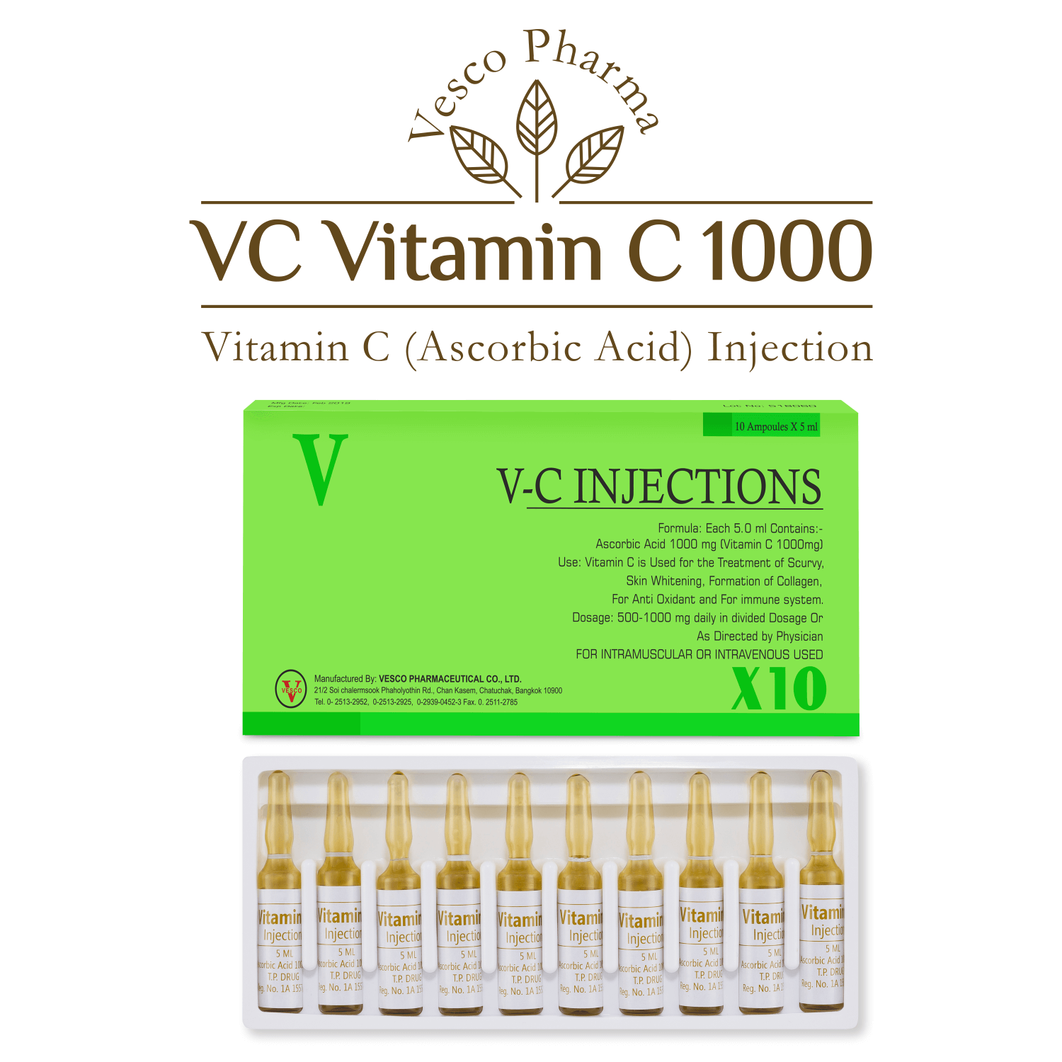 Vesco Pharma VC Vitamin C Injection