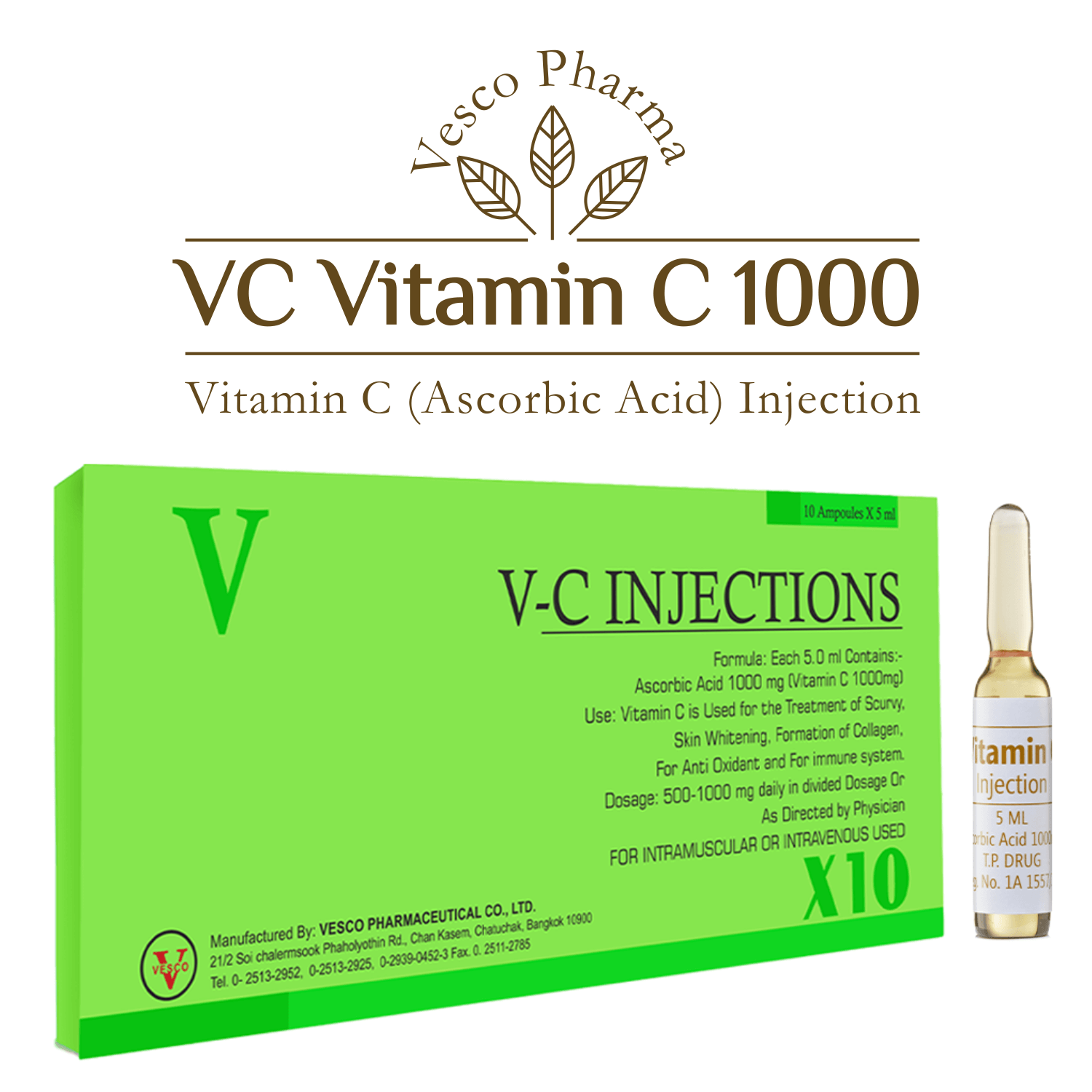 Vesco Pharma VC Vitamin C Injection