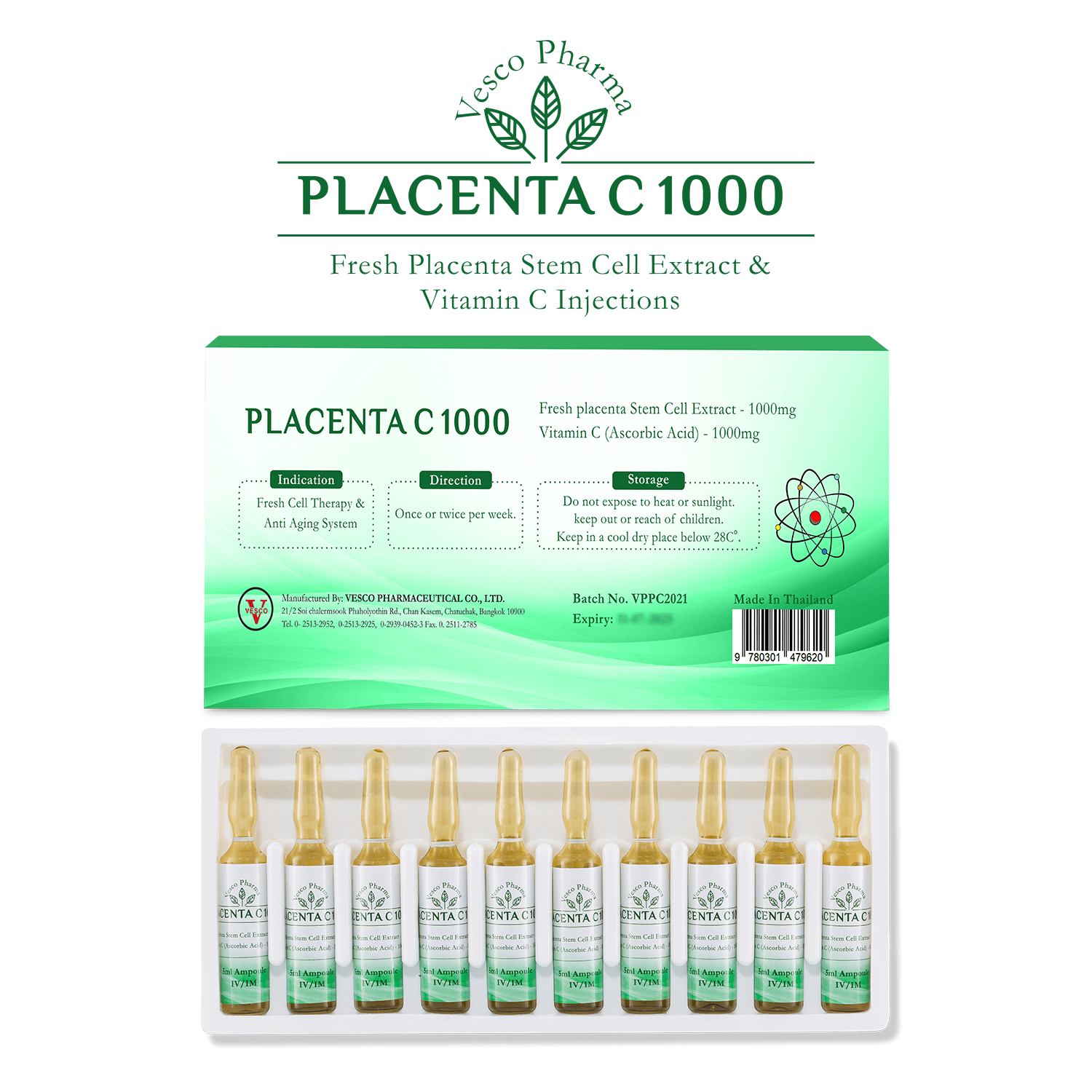 Vesco Pharma Placenta C Injection
